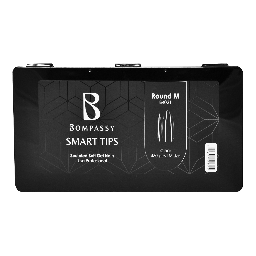 BOMPASSY Soft Nail Gel Premium Round M x 450 u Piezas
