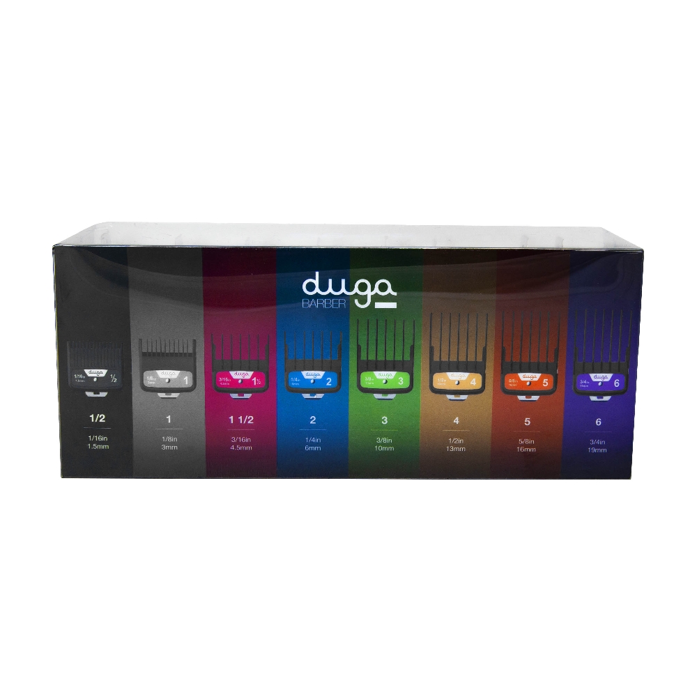 DUGA Color Clipper Metal Combs x 8 u