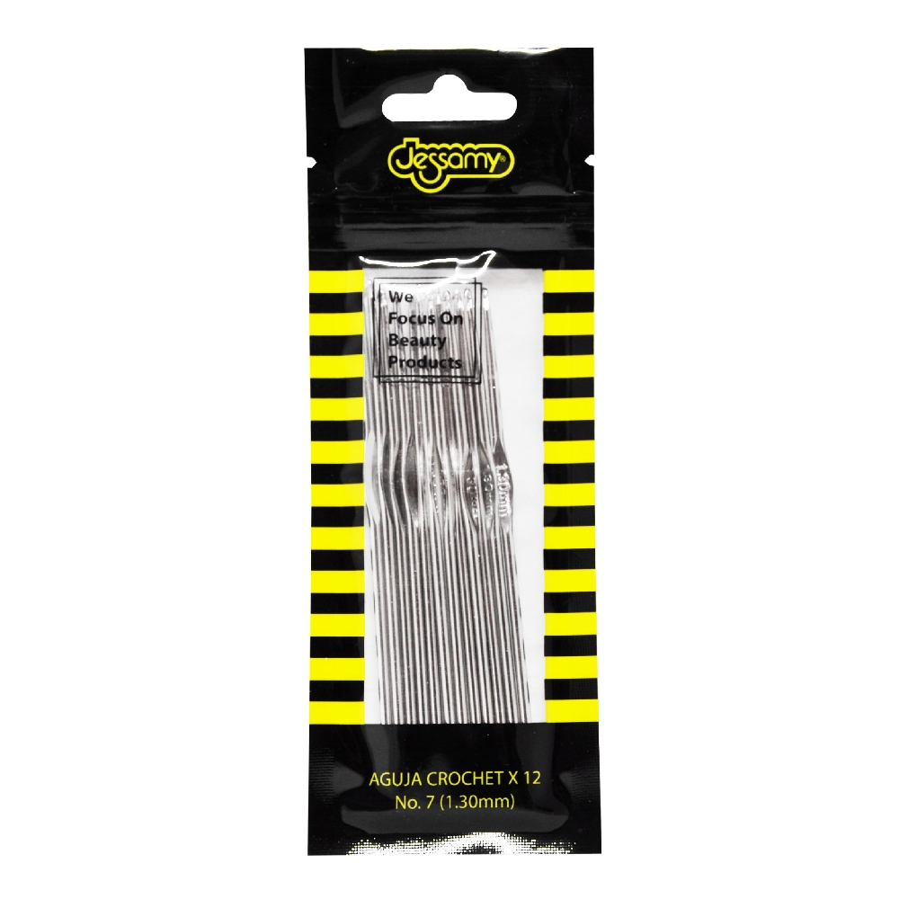 Aguja Crochet x 12 u N°6 (1.40 MM)