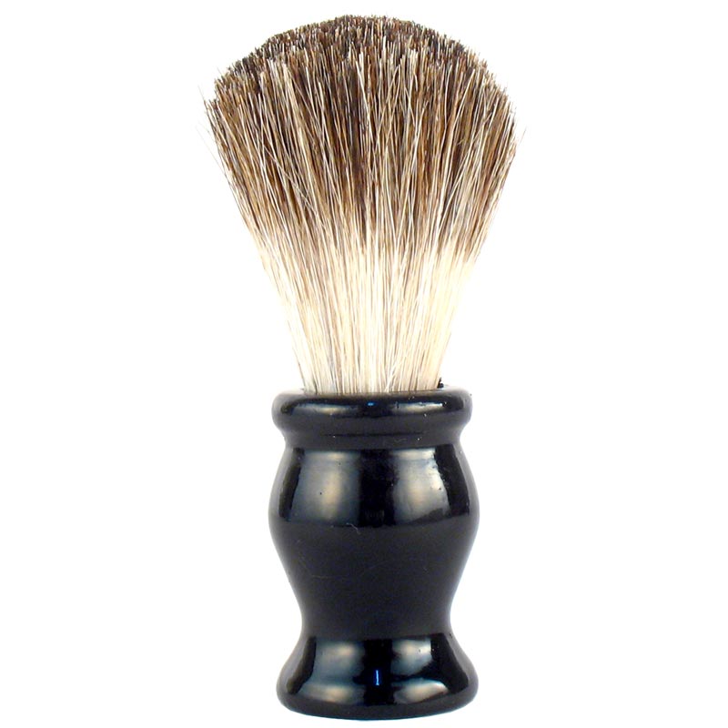 Brocha de Afeitar Madera Pelo Bicolor