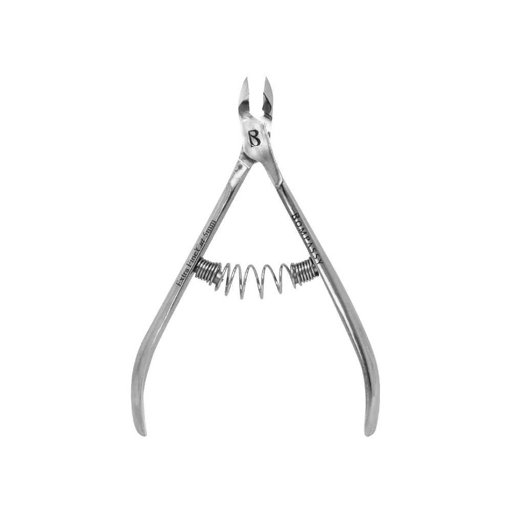 BOMPASSY Alicate Profesional Cutículas con Punta 5MM