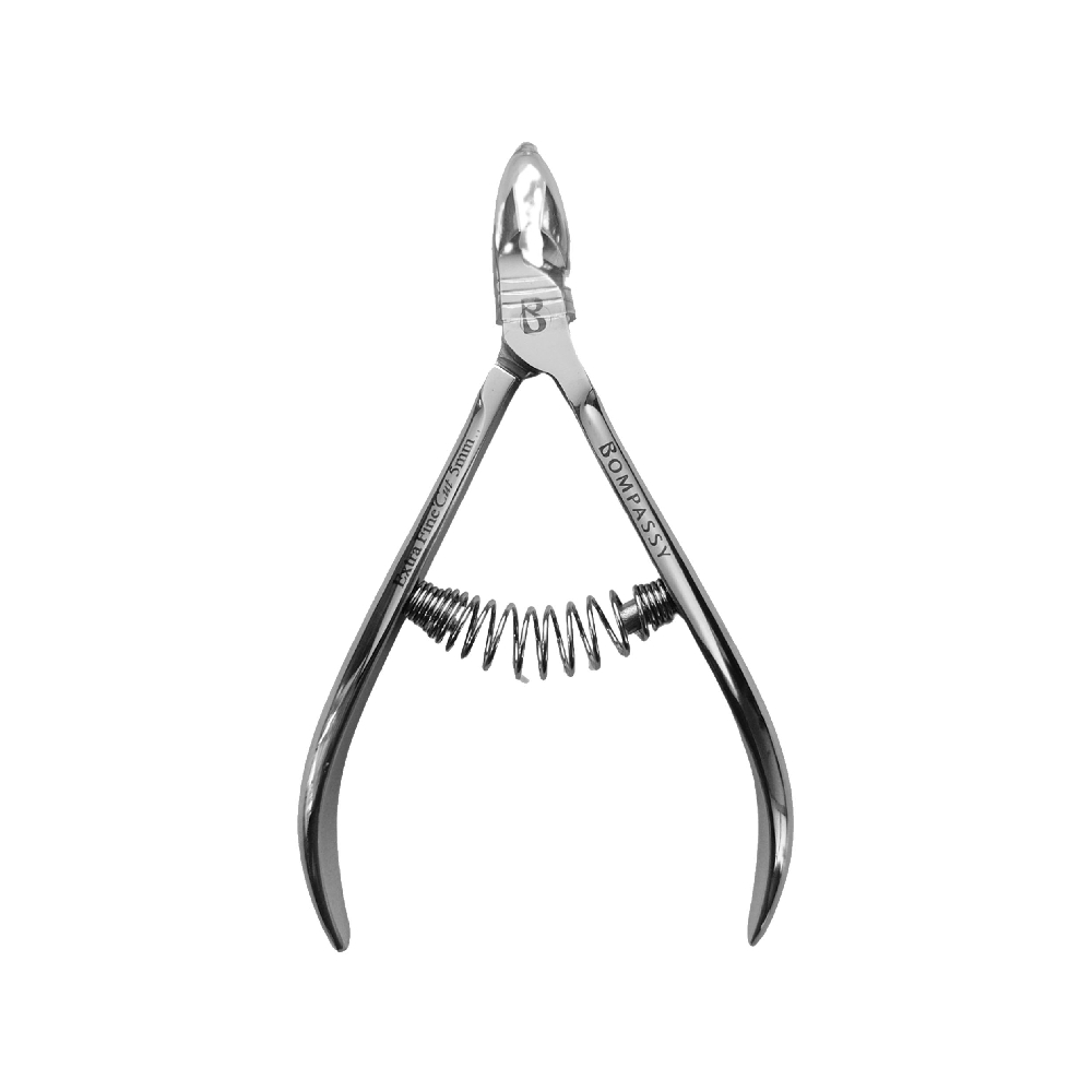 BOMPASSY Alicate Profesional Cutículas con Punta 5MM