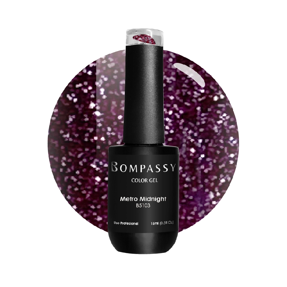 BOMPASSY Esmalte Semi Metro Midnight x 15 ml