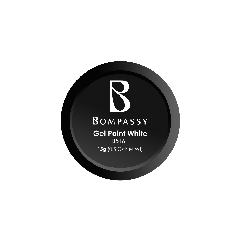 BOMPASSY Gel Paint White x 15 gr Nuevo