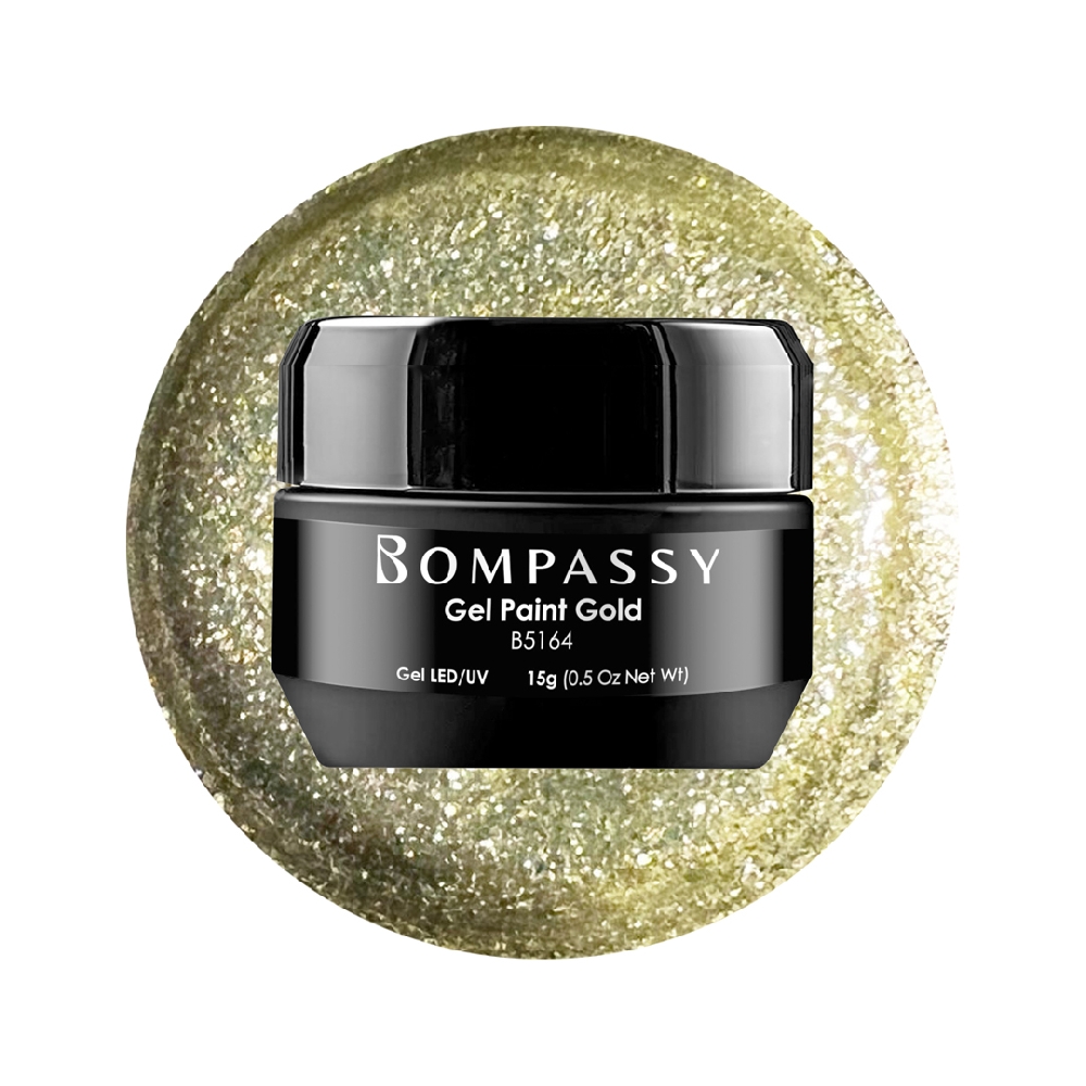BOMPASSY Gel Paint Gold x 15 gr Nuevo