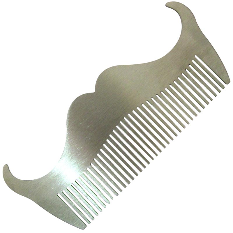 Peine Bigote - Metal