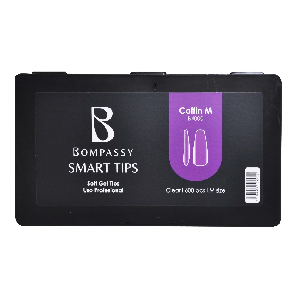 BOMPASSY Soft Gel Tips Coffin M