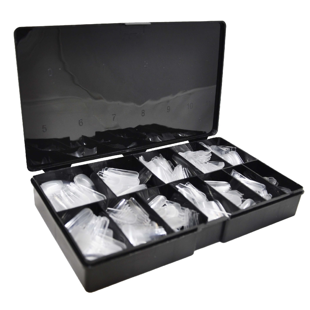 BOMPASSY Soft Gel Tips Coffin L