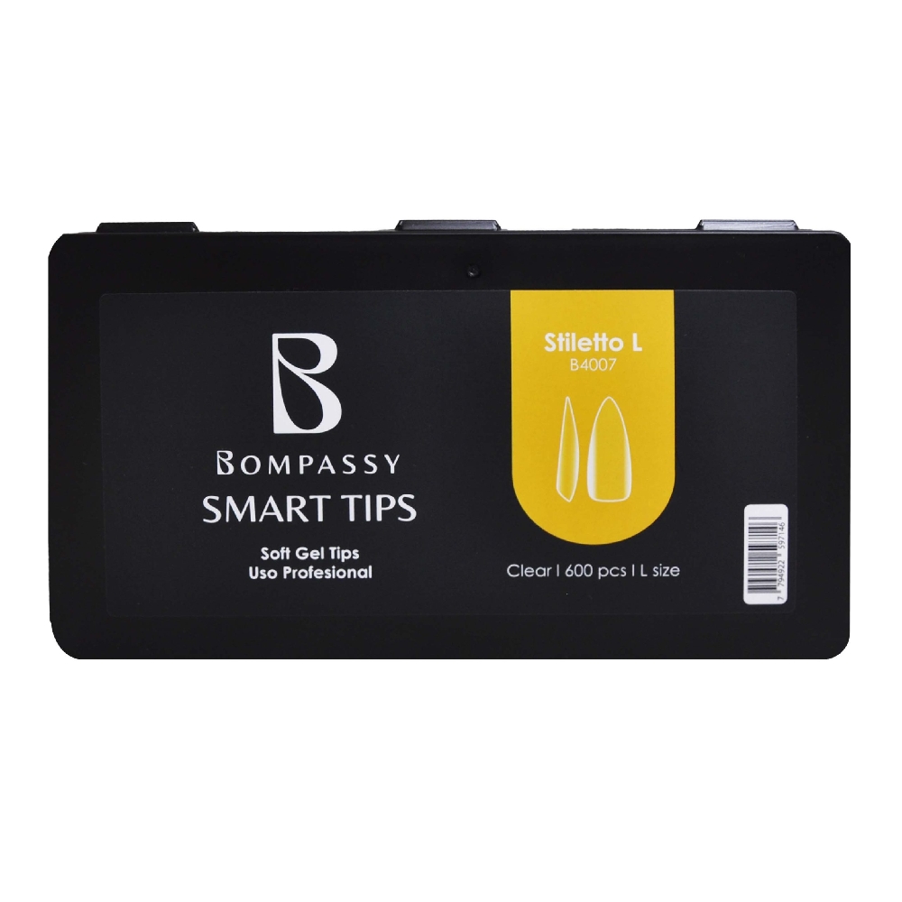 BOMPASSY Soft Gel Tips Stiletto L