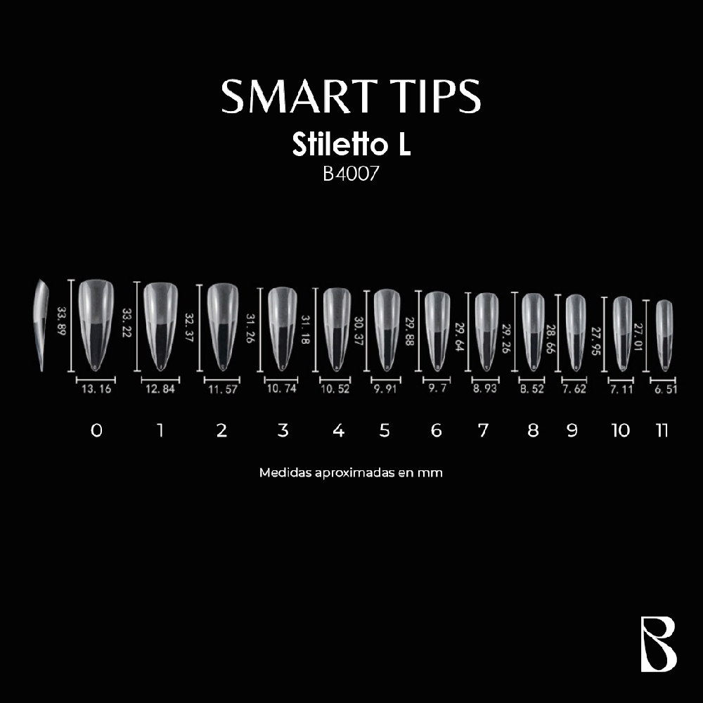 BOMPASSY Soft Gel Tips Stiletto L