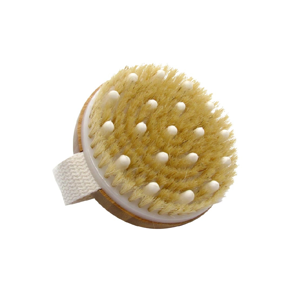 Cepillo de Baño Bamboo Masajeador con Cordón