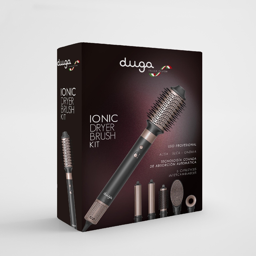 DUGA Kit Dryer Brush Ionic x 6 u Cabezales