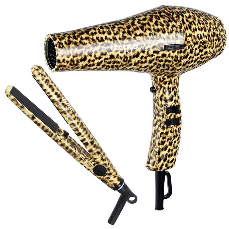 Kit DUGA Secador + Planchita Mini Animal Print