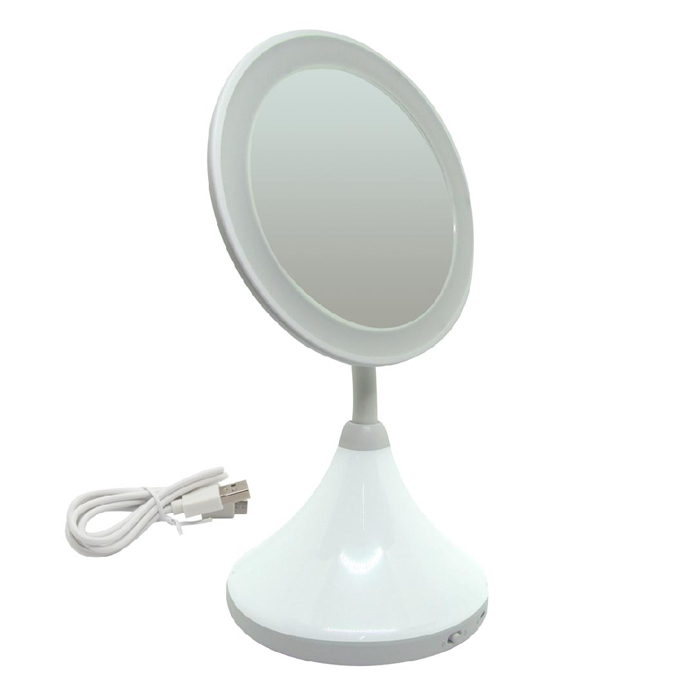 Espejo LED 15cm Diám 10x Luz de Noche