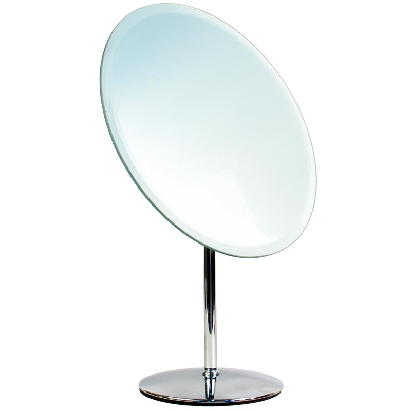 Espejo Metal Redondo 25 CM con Pie
