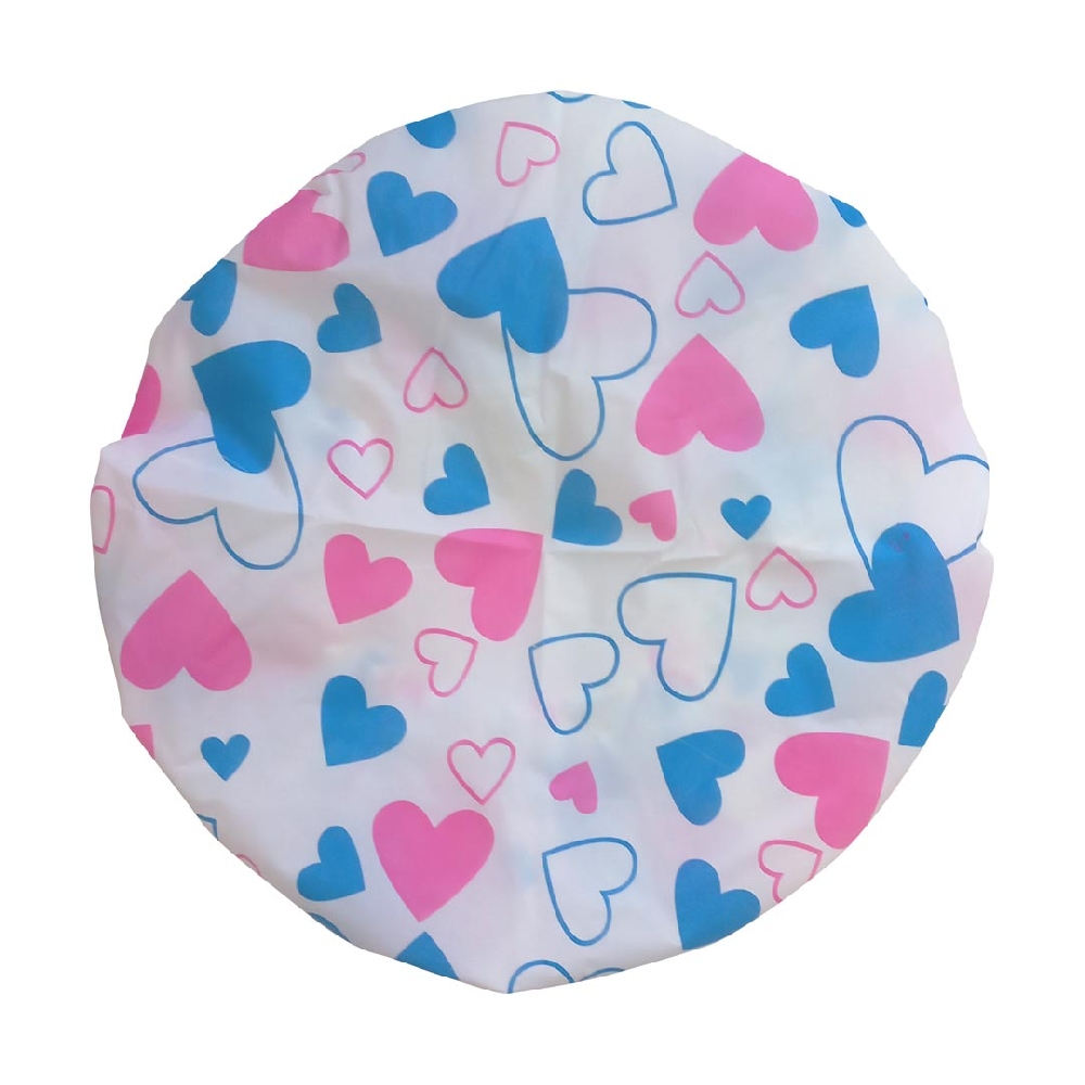 Gorro de Ducha Floreado con Puntilla