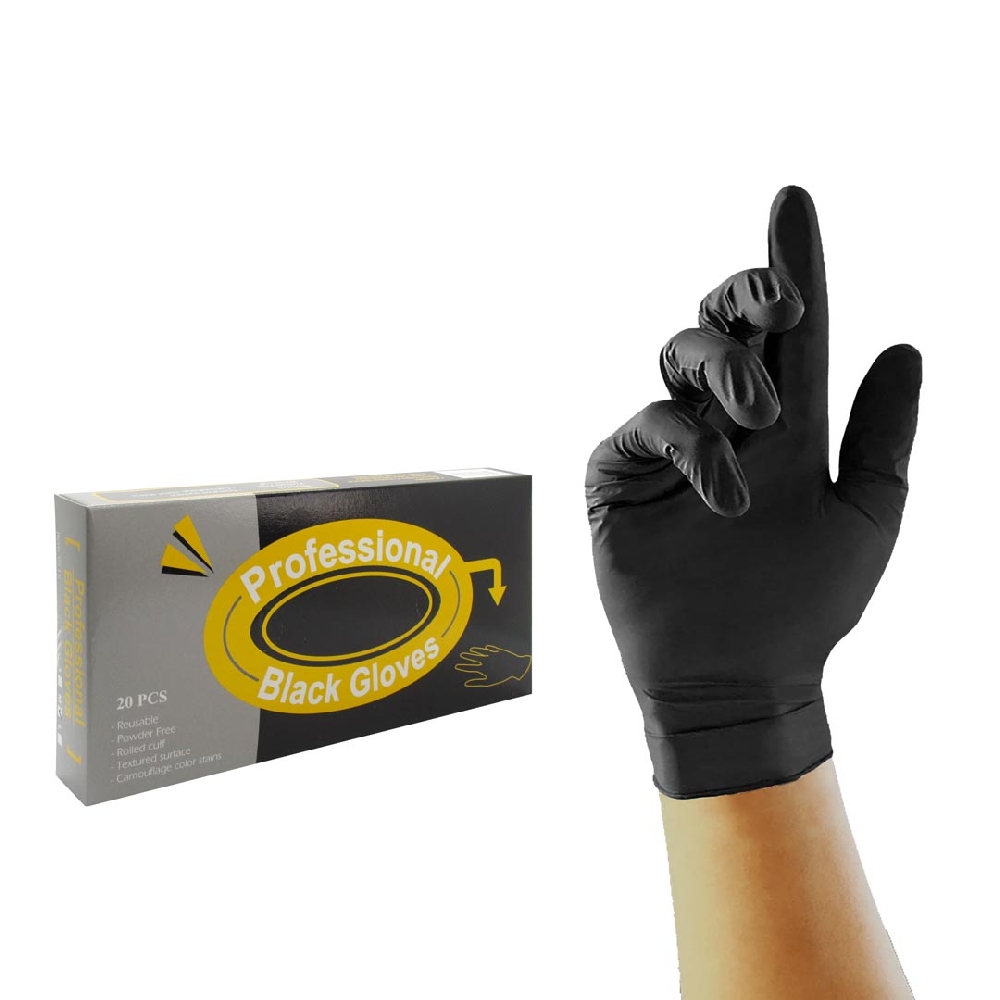 Guante Látex Negro Caja x 20 u Small