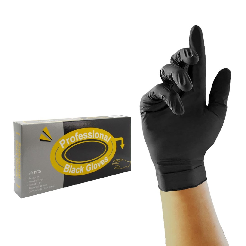Guante Látex Negro Caja x 20 u Large