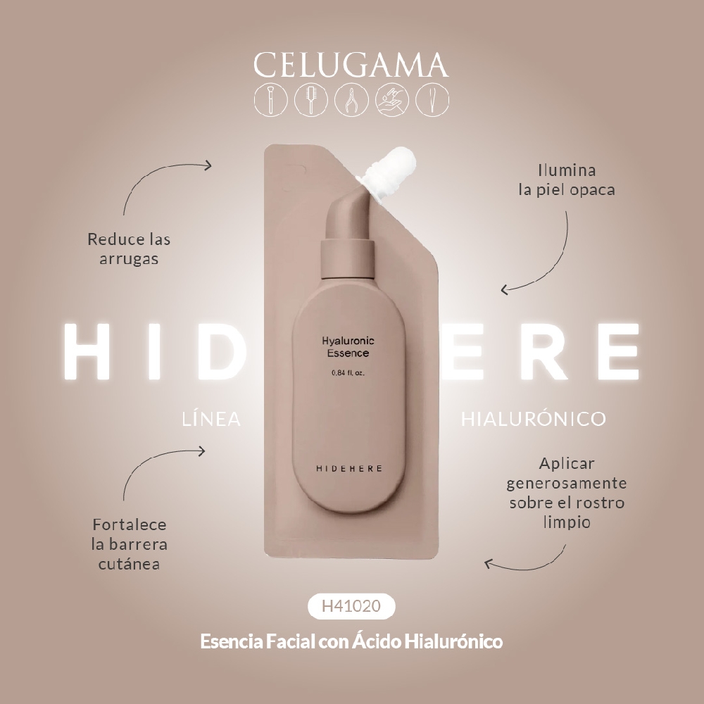 Esencia Facial con Ácido Hialurónico Hidehere x 25 ml