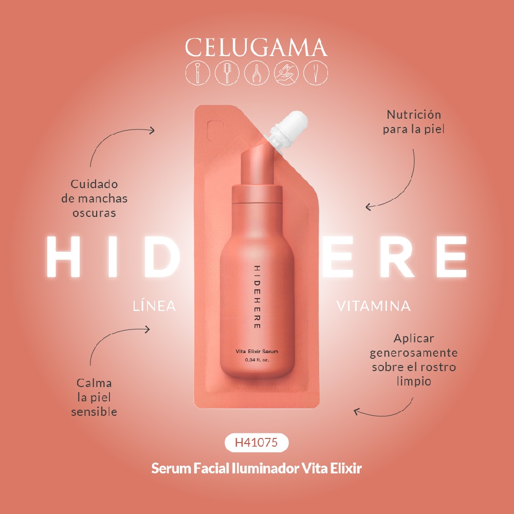 Serum Facial Iluminador Vita Elixir Hidehere x 25 ml