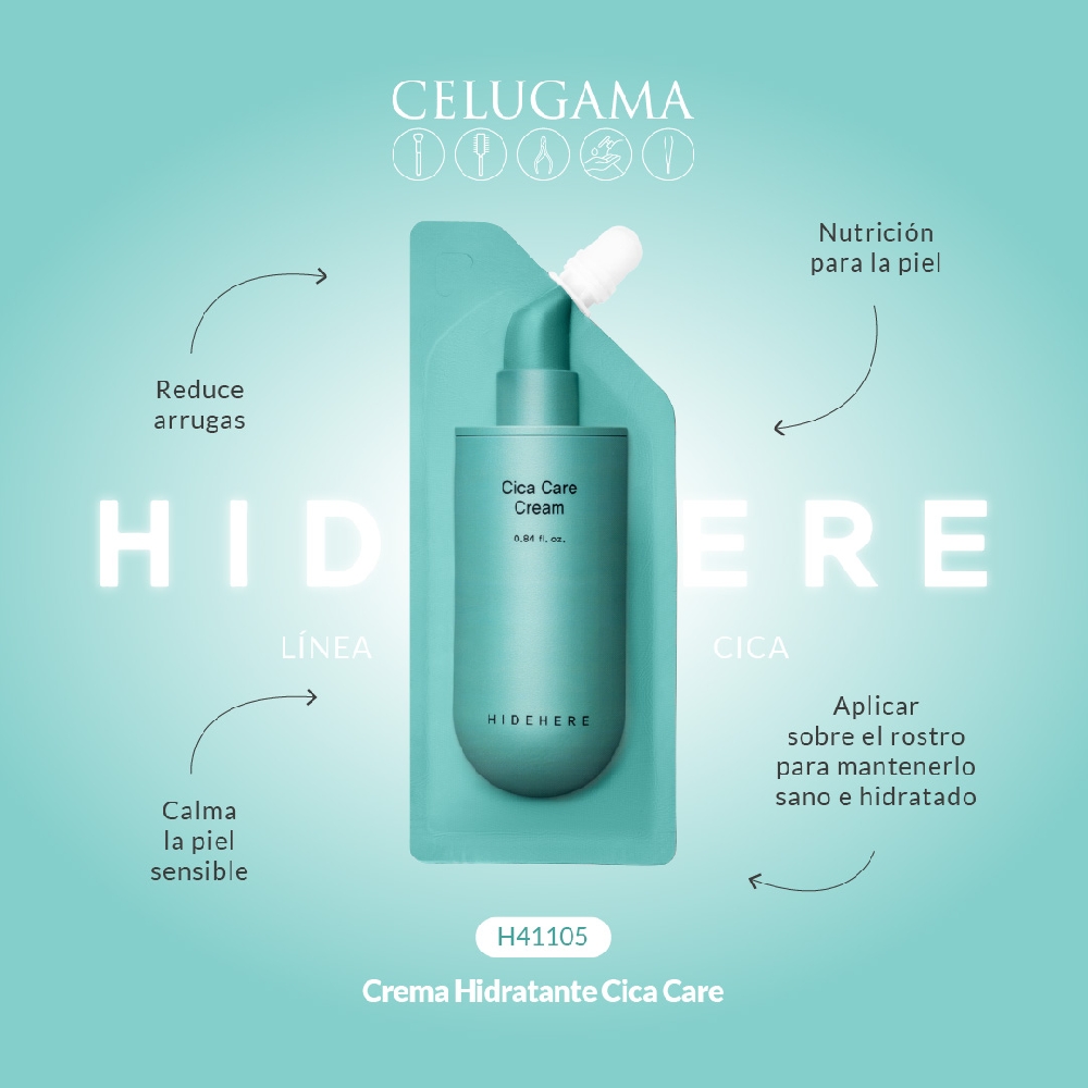 Crema Hidratante Cica Care Hidehere x 25 ml