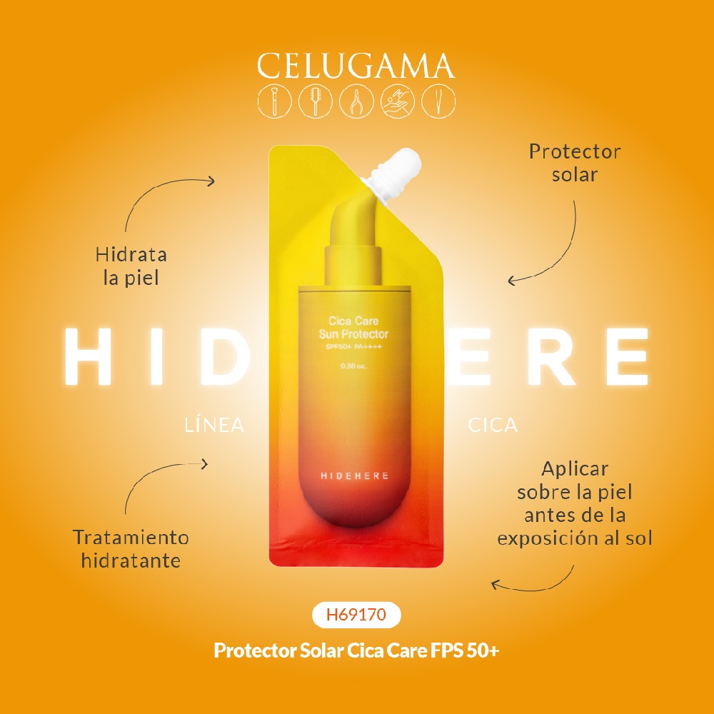 Protector Solar Cica Care Fps 50+ Hidehere x 25 ml
