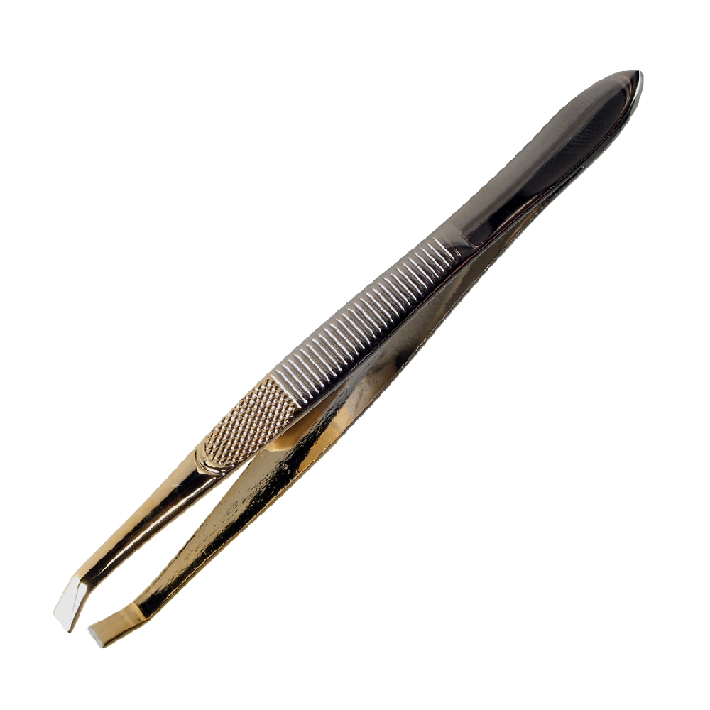 Pinza Tenaza Punta Dorada Acero Inoxidable