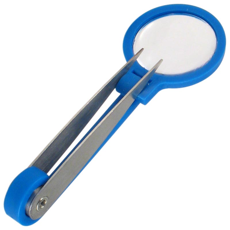 Pinza Con Lupa Mango Plastico