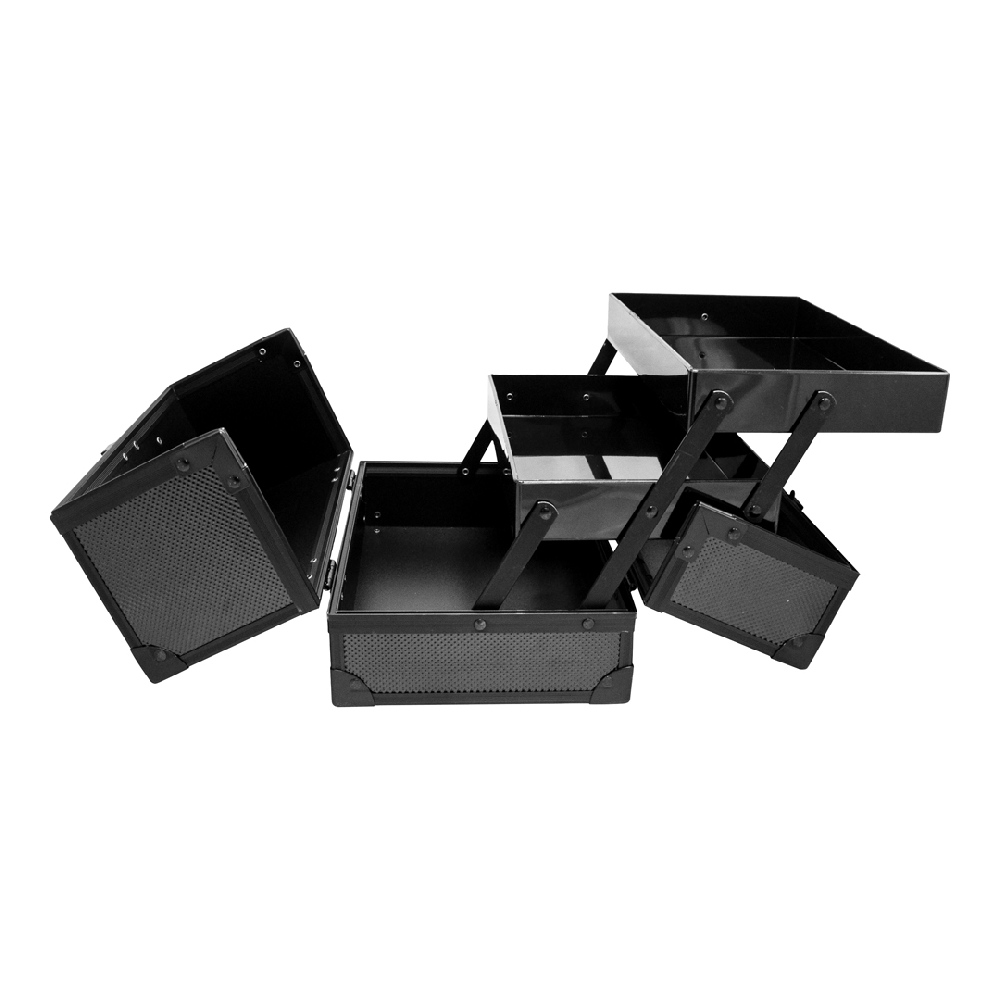 Maletín Negro 2 Bandejas 24 x 15,2 x 14,5 cm