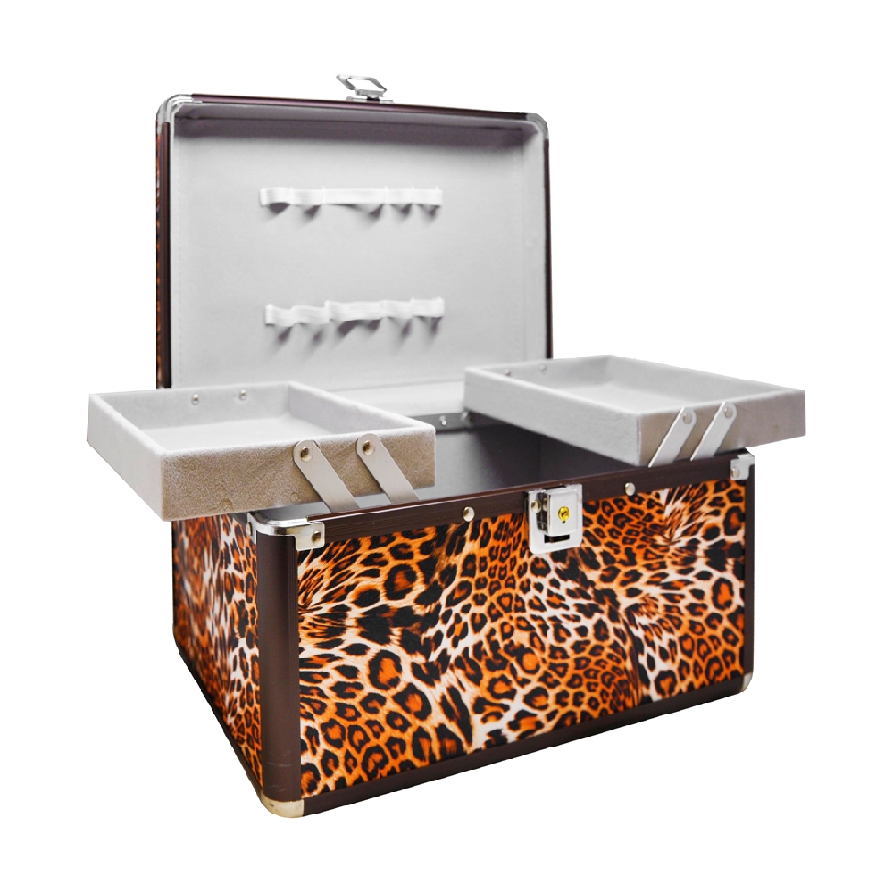Maletín Animal Print Aluminio (2 Bandejas)