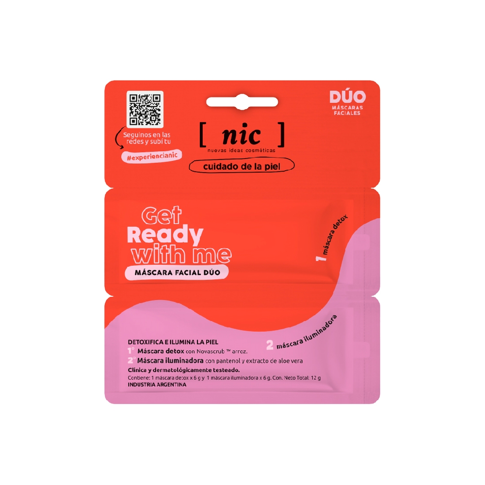 Máscara Facial Duo Get Ready With Me - NIC