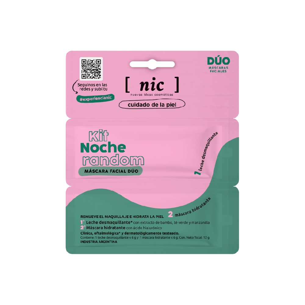 Máscara Facial Duo Kit Noche Random NIC