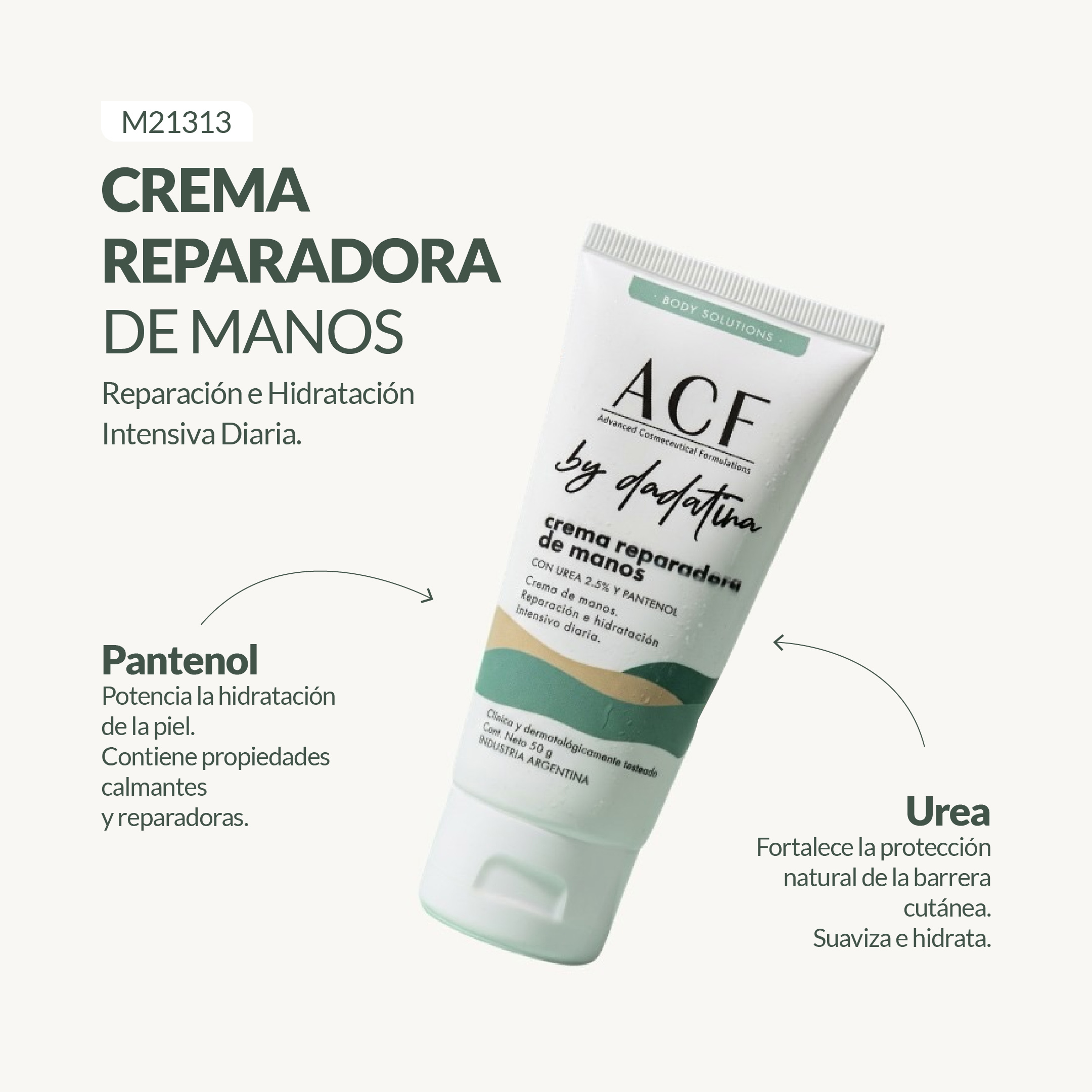 Crema Reparadora de Manos ACF by Dadatina