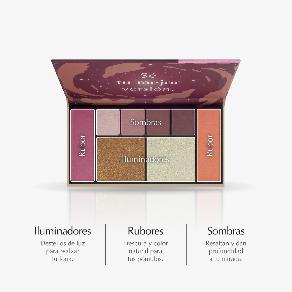 Paleta de Sombras, Iluminadores y Rubores Moonshine