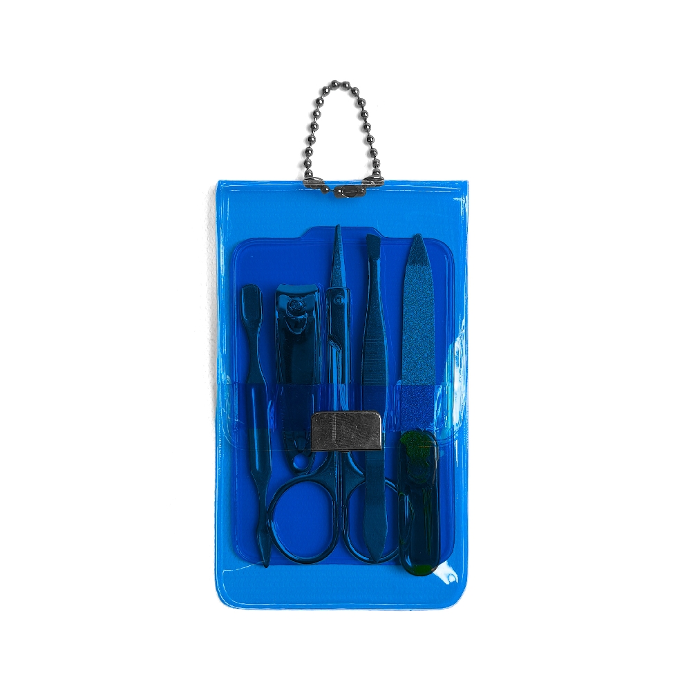 Neceser Transparente x 5PZAS(AZUL)