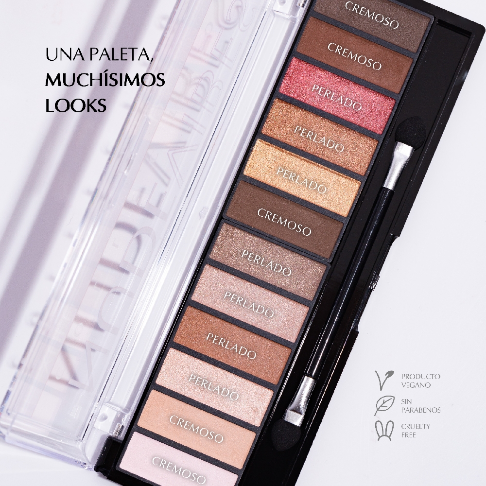 Paleta de Sombras 12 Tonos Nude Vibes