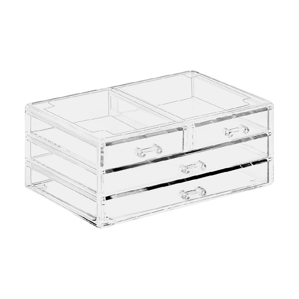 Organizador Acrílico con 4 Cajones