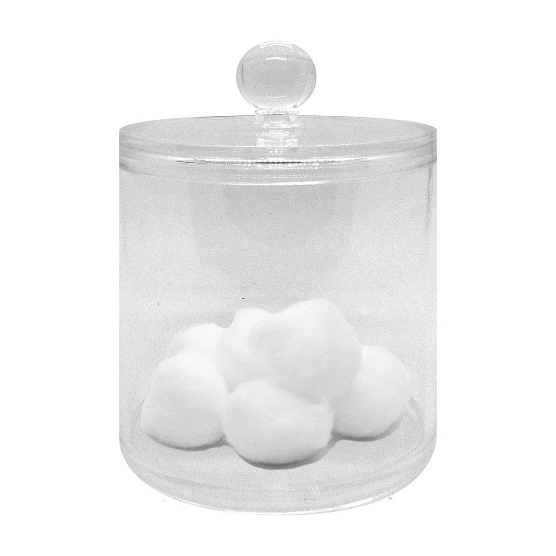 Vaso Corto de Acrílico con Tapa