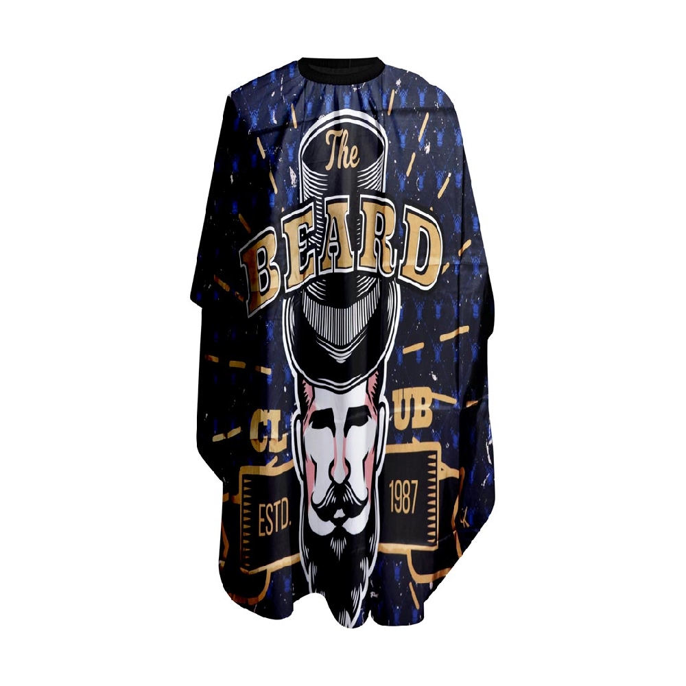 Capa Estampada con Cuello Elástico y Ganchos