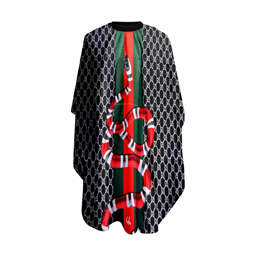 Capa Estampada con Cuello Elástico y Ganchos