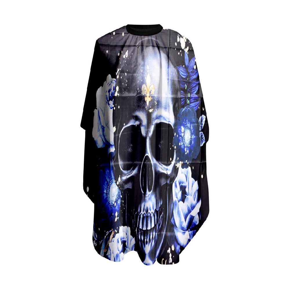 Capa Estampada con Cuello Elástico y Ganchos