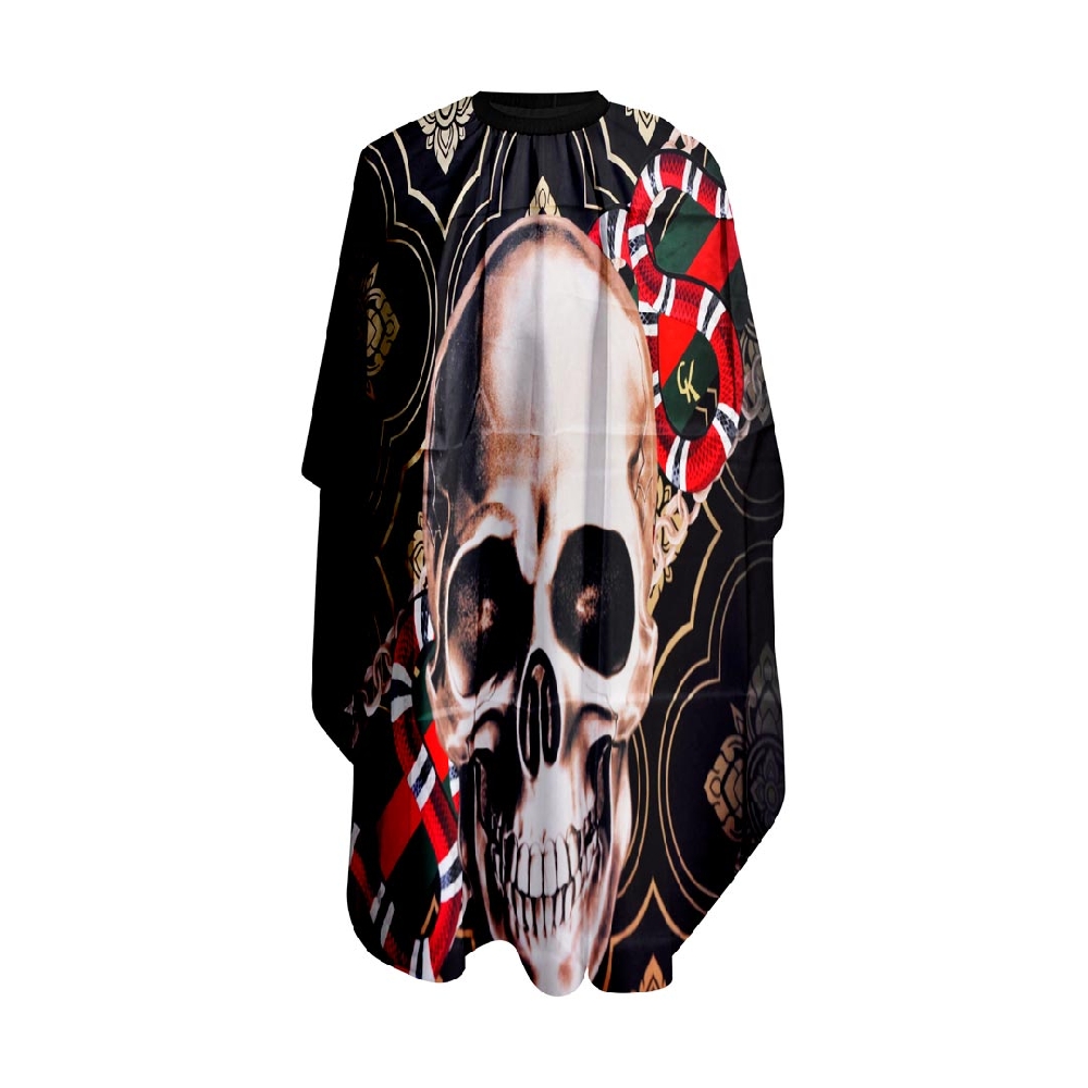 Capa Estampada con Cuello Elástico y Ganchos