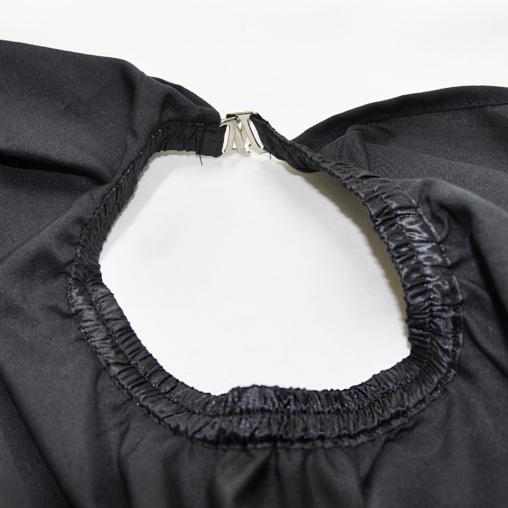 Capa Estampada con Cuello Elástico y Ganchos
