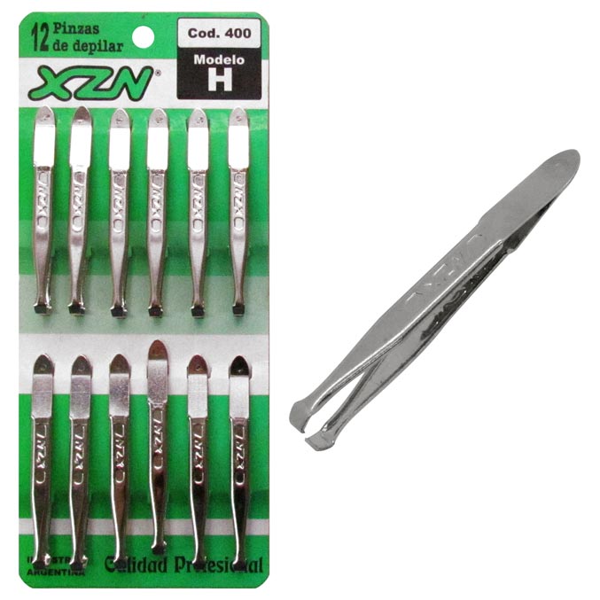 Pinza para Depilar XZN Hueca x 12u