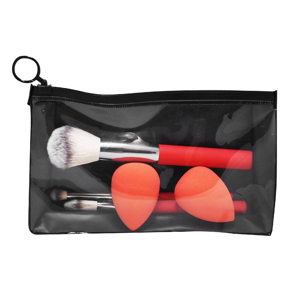 Set Maquillaje Basico Rojo (3 Brochas + 2 Cisnes)
