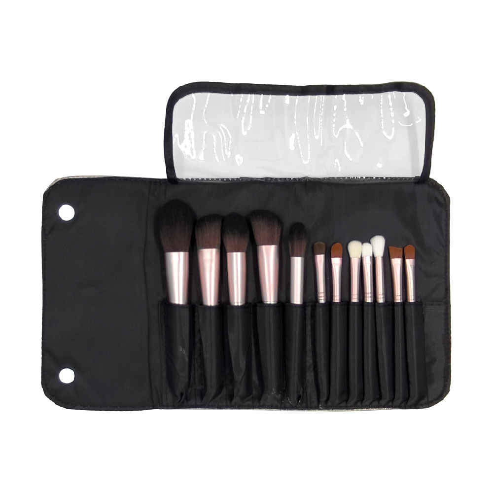 Set de Pinceles Funda Plateada x 12 piezas