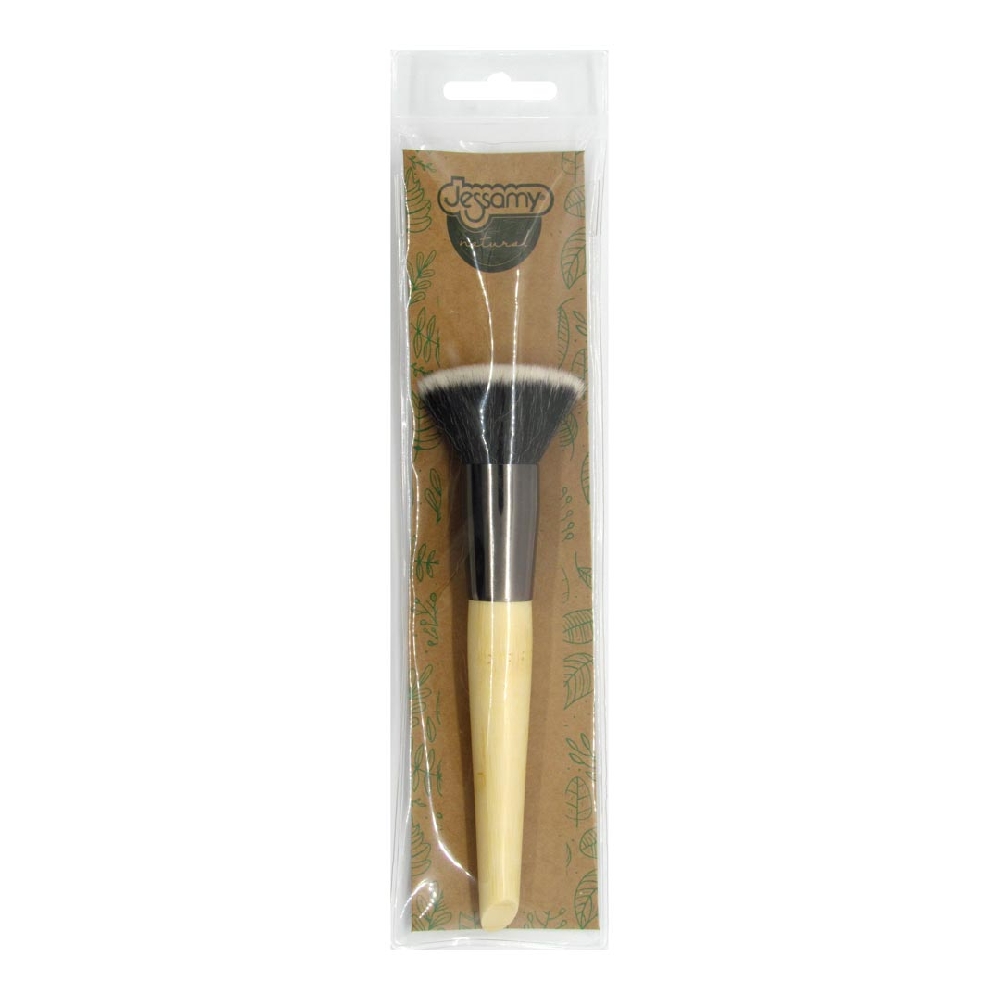 Brocha Plana Bamboo para Base