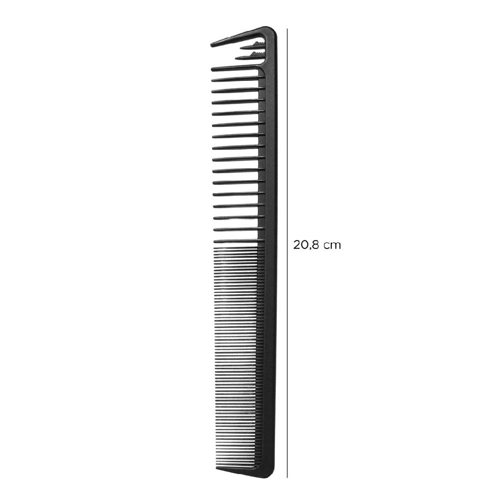 Peines Carbono Mediano con Separador de Mechas