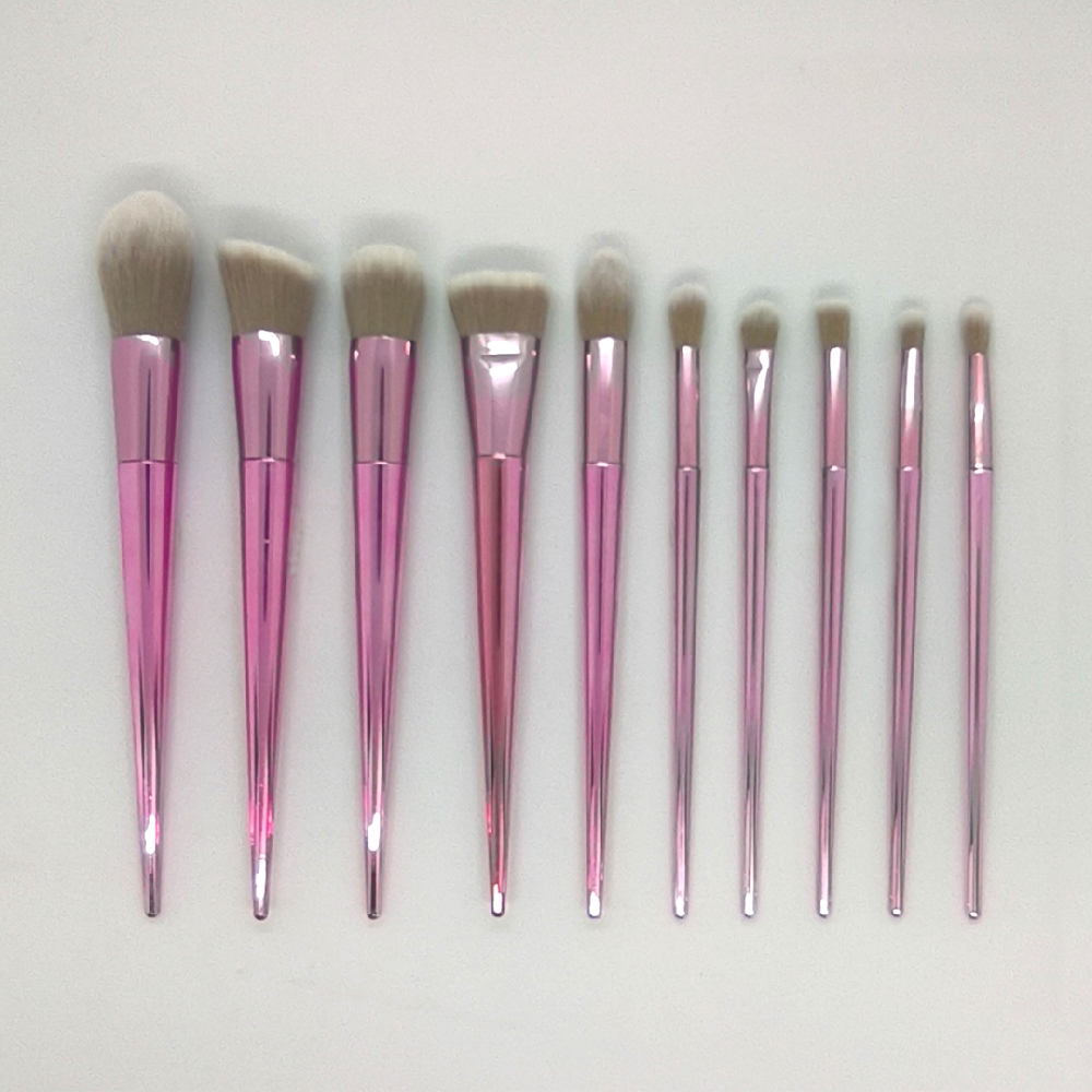Set de Pinceles x 10 piezas `SU´ Funda Holográfica