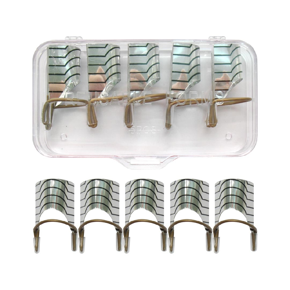 Moldes Uñas Teflon Reutilizable x 5 u Piezas